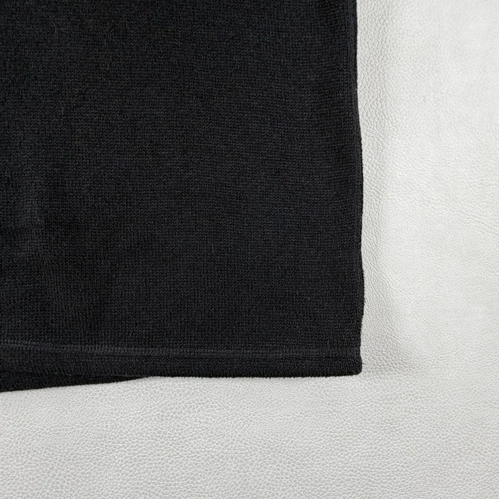 The North Face Mens Black Quarter Zip Fleece Pullover XL Mock Neck Logo